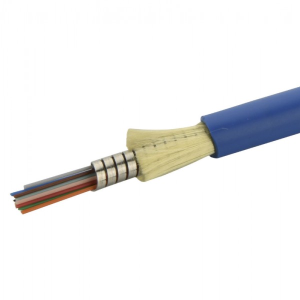 24 strand single mode armored fiber optic cable